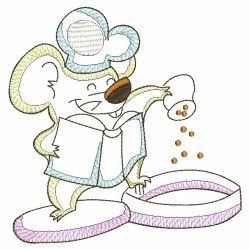 Vintage Chef Mice 03(Sm) machine embroidery designs