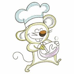 Vintage Chef Mice 07(Lg) machine embroidery designs