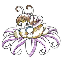 Vintage Cute Bees 05(Lg) machine embroidery designs