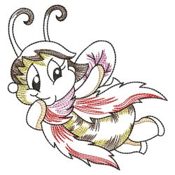 Vintage Cute Bees 06(Lg) machine embroidery designs