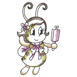 Vintage Cute Bees 07(Sm)