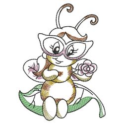 Vintage Cute Bees 09(Lg) machine embroidery designs