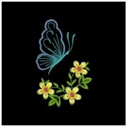 Floral Butterflies 3 07 machine embroidery designs