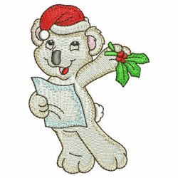 Christmas Singing Critters 05 machine embroidery designs