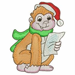 Christmas Singing Critters 07 machine embroidery designs