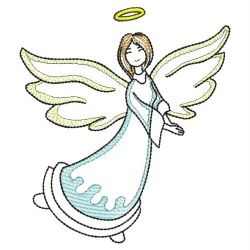 Vintage Realistic Angels 05(Md) machine embroidery designs
