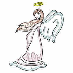 Vintage Realistic Angels 06(Md) machine embroidery designs