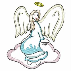 Vintage Realistic Angels 08(Md) machine embroidery designs