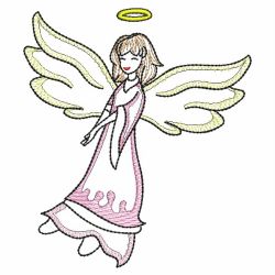 Vintage Realistic Angels 10(Md) machine embroidery designs