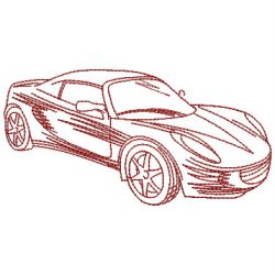 Redwork Racing Cars 02(Lg) machine embroidery designs