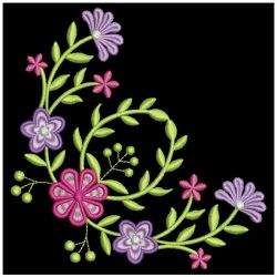 Elegant Flower Corners 2 03(Lg) machine embroidery designs
