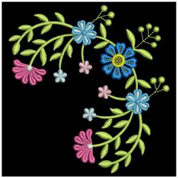Elegant Flower Corners 2 04(Lg) machine embroidery designs
