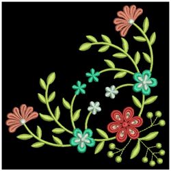 Elegant Flower Corners 2 05(Lg) machine embroidery designs