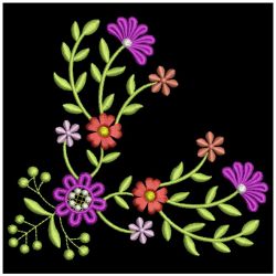 Elegant Flower Corners 2 07(Lg) machine embroidery designs