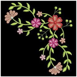 Elegant Flower Corners 2 10(Lg) machine embroidery designs
