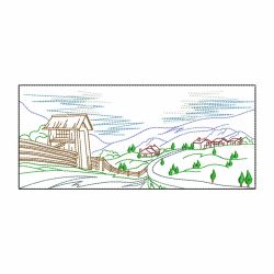 Vintage Famous Buildings 01 machine embroidery designs