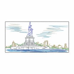 Vintage Famous Buildings 10 machine embroidery designs