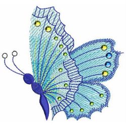 Crystal Butterflies 06 machine embroidery designs