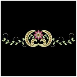 Cutwork Flower Borders 06 machine embroidery designs