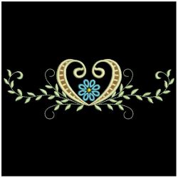 Cutwork Flower Borders 07 machine embroidery designs