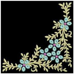 Elegant Flower Corners 3 03(Lg) machine embroidery designs