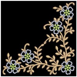 Elegant Flower Corners 3 04(Lg) machine embroidery designs