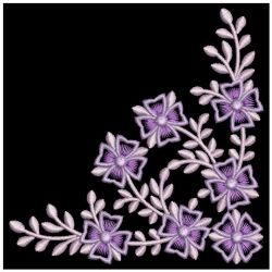 Elegant Flower Corners 3 05(Md) machine embroidery designs