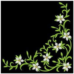 Elegant Flower Corners 3 07(Lg) machine embroidery designs