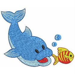 Cute Dolphins 01 machine embroidery designs