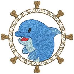 Cute Dolphins 02 machine embroidery designs