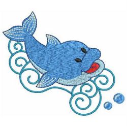 Cute Dolphins 03 machine embroidery designs