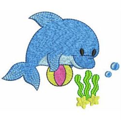 Cute Dolphins 04 machine embroidery designs