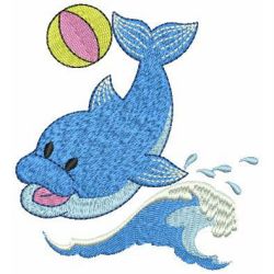 Cute Dolphins 08 machine embroidery designs