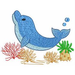 Cute Dolphins 09 machine embroidery designs