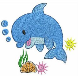 Cute Dolphins 10 machine embroidery designs