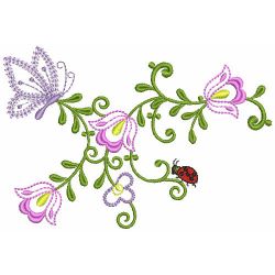 Jacobean Butterfly Decor 05(Md) machine embroidery designs