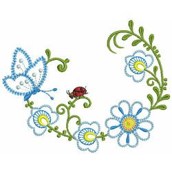 Jacobean Butterfly Decor 06(Lg) machine embroidery designs