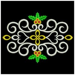 Heirloom Christmas Holly 02(Md) machine embroidery designs