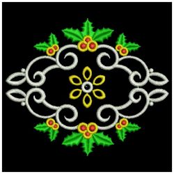 Heirloom Christmas Holly 03(Sm) machine embroidery designs