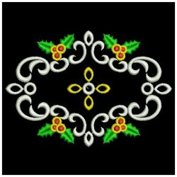 Heirloom Christmas Holly 06(Sm) machine embroidery designs