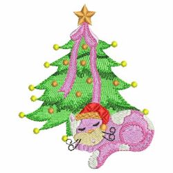 Christmas Kittens 06 machine embroidery designs
