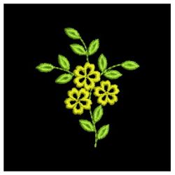 Heirloom Simple Flowers 02 machine embroidery designs