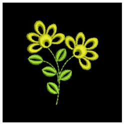 Heirloom Simple Flowers 09 machine embroidery designs