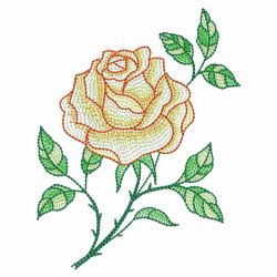 Vintage Colorful Roses 03(Lg) machine embroidery designs