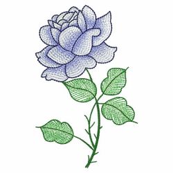 Vintage Colorful Roses 09(Lg) machine embroidery designs
