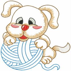 Vintage Playful Dogs 04(Sm) machine embroidery designs