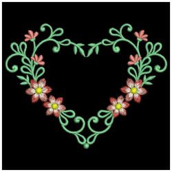 Heirloom Flower Heart 01(Lg) machine embroidery designs