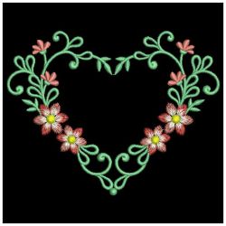 Heirloom Flower Heart(Lg) machine embroidery designs