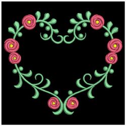 Heirloom Flower Heart 02(Lg) machine embroidery designs