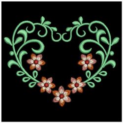 Heirloom Flower Heart 03(Lg) machine embroidery designs